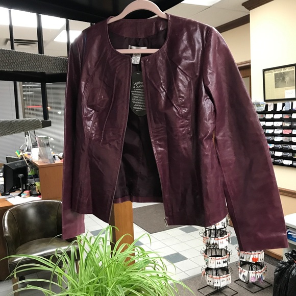 newtown Jackets & Blazers - 🥳Sale {Newtown} Purple Leather Jacket